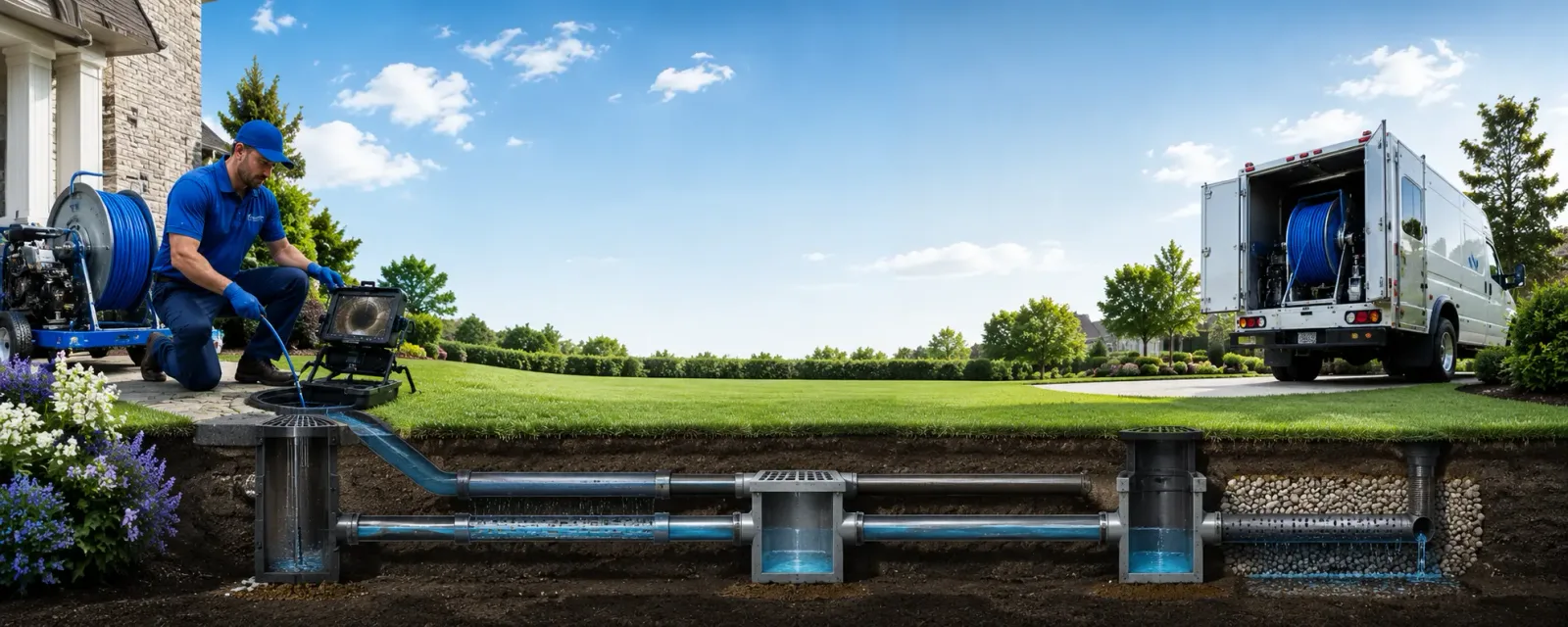 Outdoor drain cleaning information for Harvard, IL